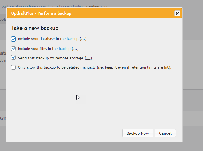 How to backup your WordPress site in one minute to be risk free in 2022 UpdraftPlus